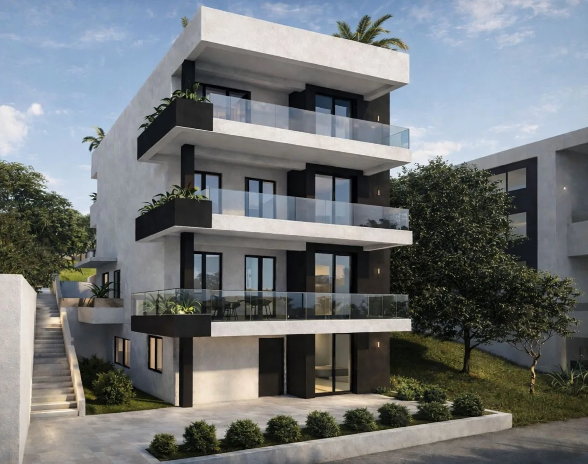 Aurora Residences in Karaorman, Gevgelija – daylight 3D visualization of the building