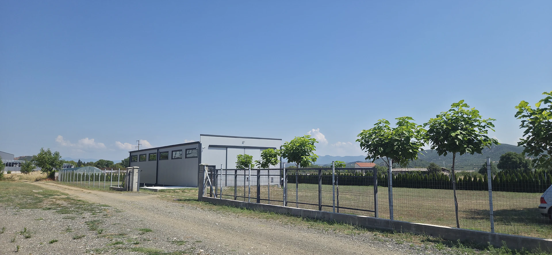 Fenced industrial property with truck access in Prdejci