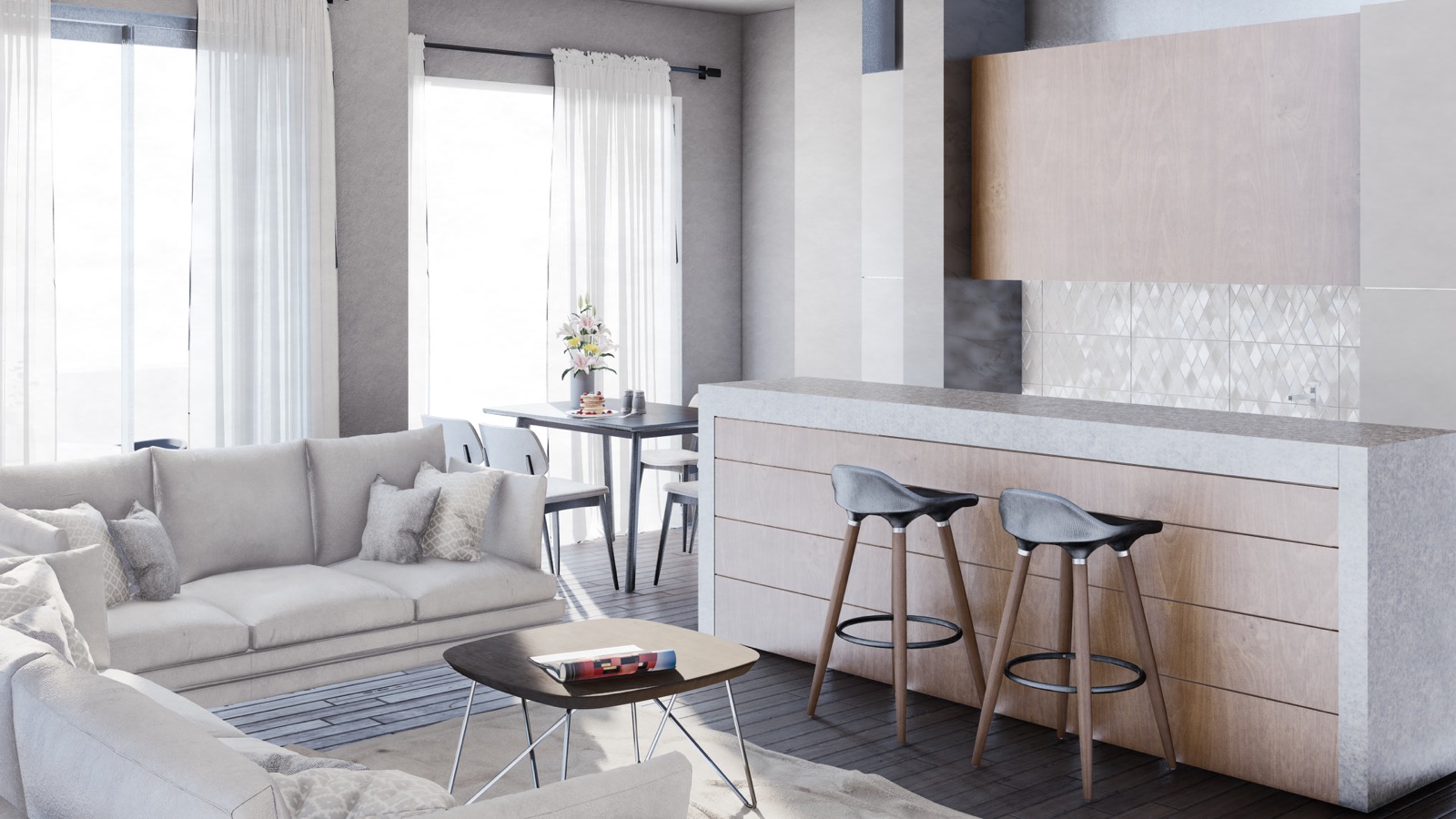 Premium стан B17 во Центар, Скопје — трособен, 80 m² со две бањи