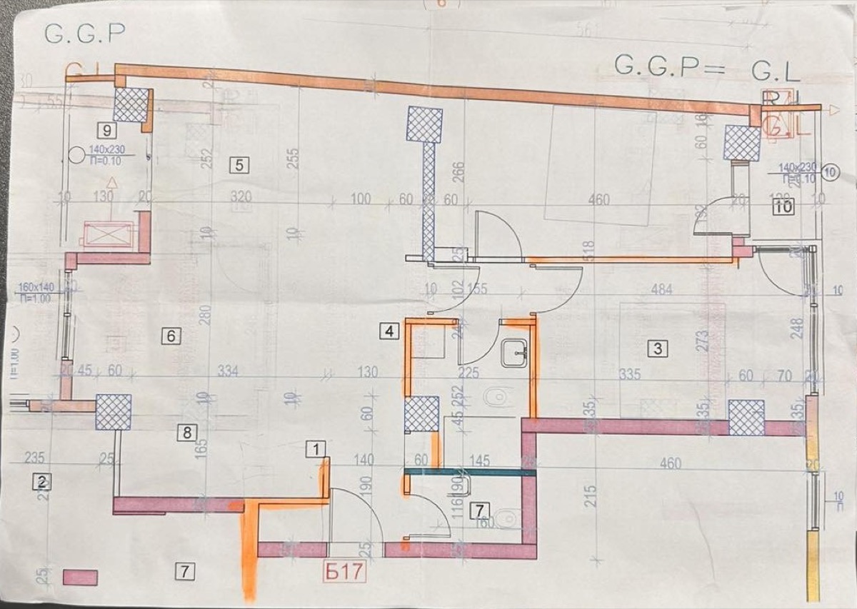 Premium стан B17 во Центар, Скопје — трособен, 80 m² со две бањи